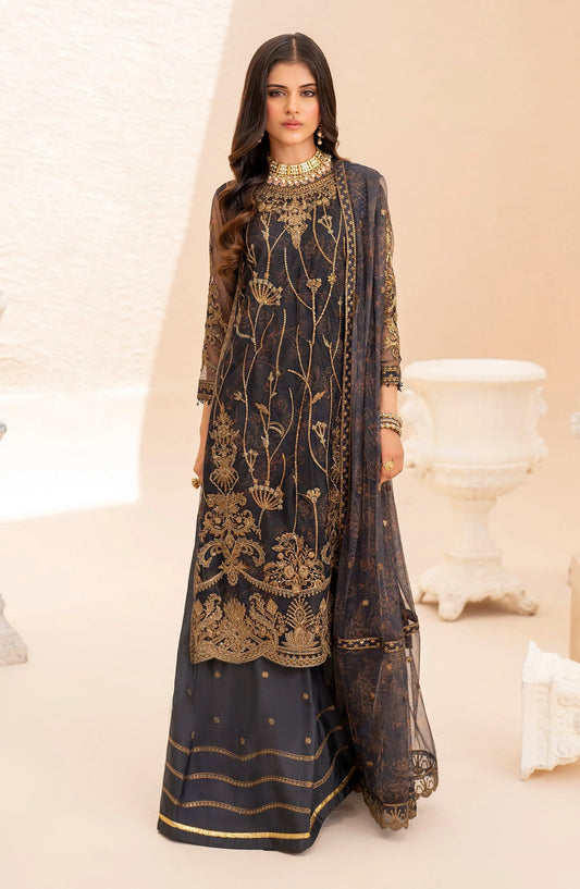 Maheer by Zarif Sequins Embroidered Net 3Pc Suit ZMU-05 SELENE