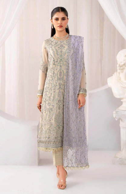 Maheer by Zarif Sequins Embroidered Chiffon 3Pc Suit ZMU-08 AFSANAH