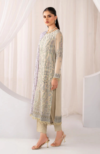 Maheer by Zarif Sequins Embroidered Chiffon 3Pc Suit ZMU-08 AFSANAH