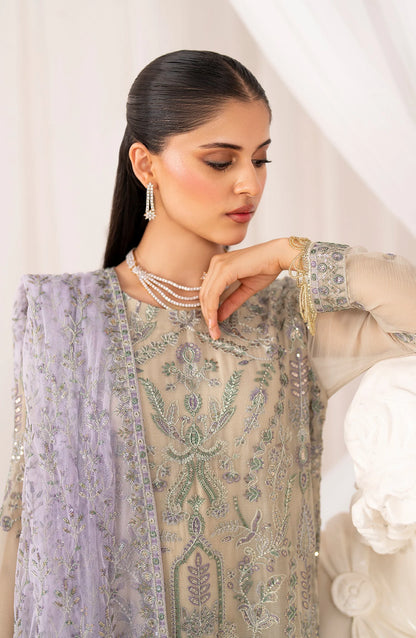 Maheer by Zarif Sequins Embroidered Chiffon 3Pc Suit ZMU-08 AFSANAH