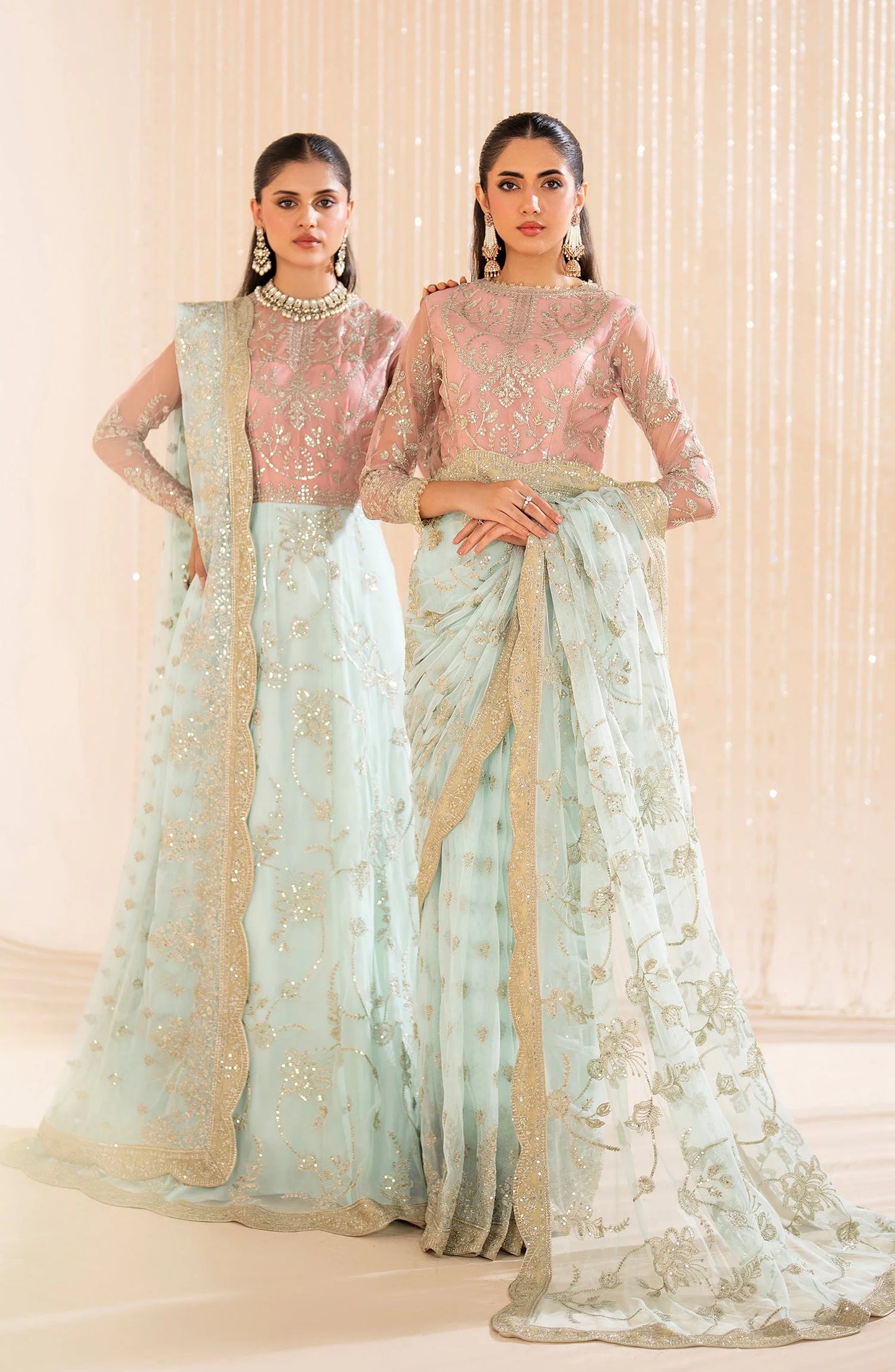 Maheer by Zarif Sequins Embroidered Net 3Pc Suit ZMU-06 ESME