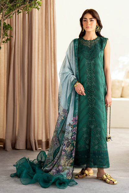 Saad Shaikh Luxe Embroidered Lawn 3Pc Suit - Petal