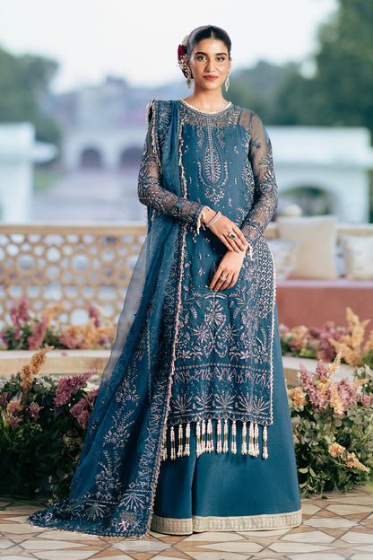 Silsila by Saad Shaikh Embroidered Organza 3Pc Suit D-06 Evara