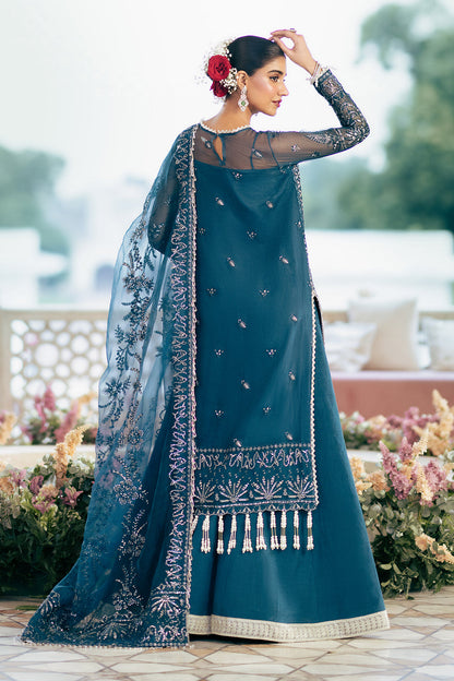 Silsila by Saad Shaikh Embroidered Organza 3Pc Suit D-06 Evara