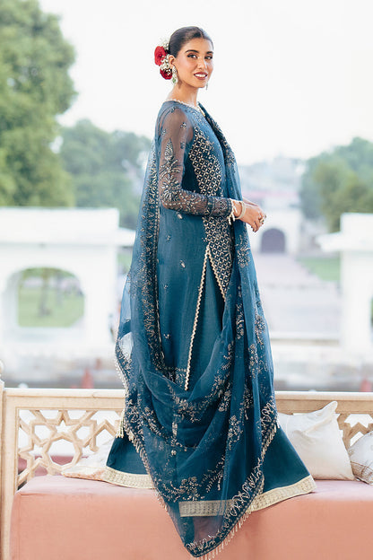 Silsila by Saad Shaikh Embroidered Organza 3Pc Suit D-06 Evara