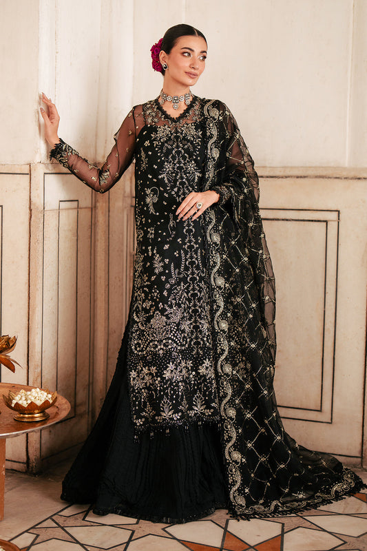 Silsila by Saad Shaikh Embroidered Organza 3Pc Suit D-04 Amaya