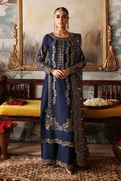 Shagna Premium Embroidered Raw Silk 3Pc Suit S-01 Naghma