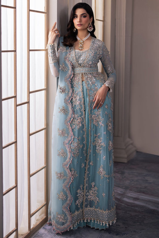 Gossamer by Zaha Embroidered Organza 3Pc Suit ZC24-04 Kiana