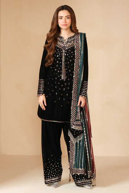 JAZMIN__Embroidered Velvet Formal VF-2037