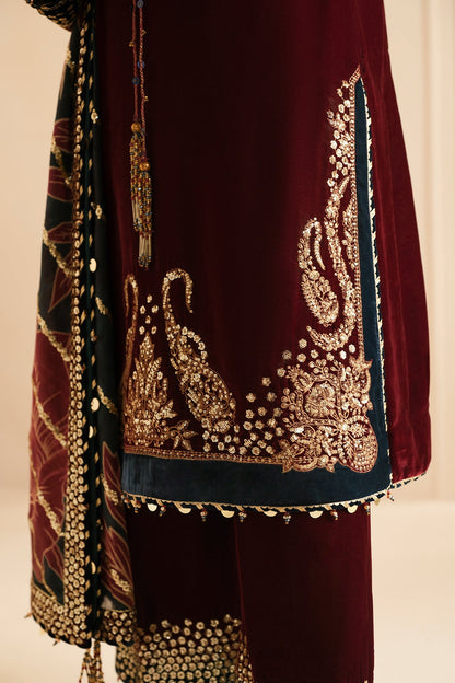 JAZMIN__Embroidered Velvet Formal VF-2038