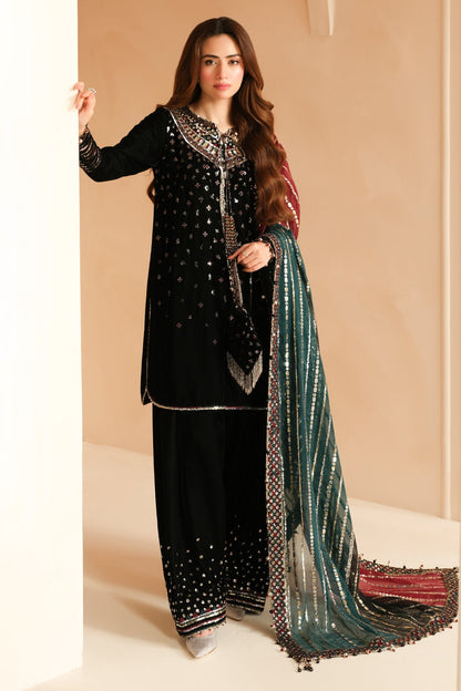 JAZMIN__Embroidered Velvet Formal VF-2037