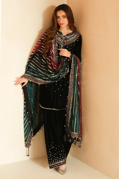 JAZMIN__Embroidered Velvet Formal VF-2037