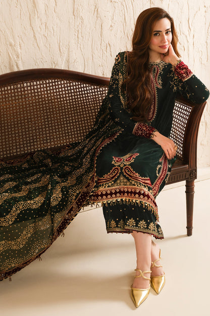 JAZMIN__Embroidered Velvet Formal VF-2034