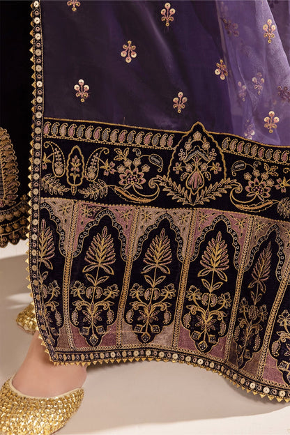 EMBROIDERED VELVET UF-420 - Riwayat-e-khas