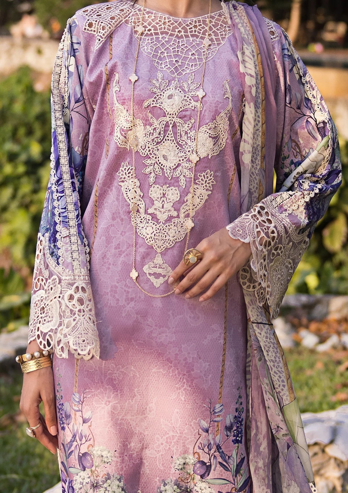 ELAF Signature Embroidered Lawn Unstitched 3Pc Suit ESL-07A CUPID