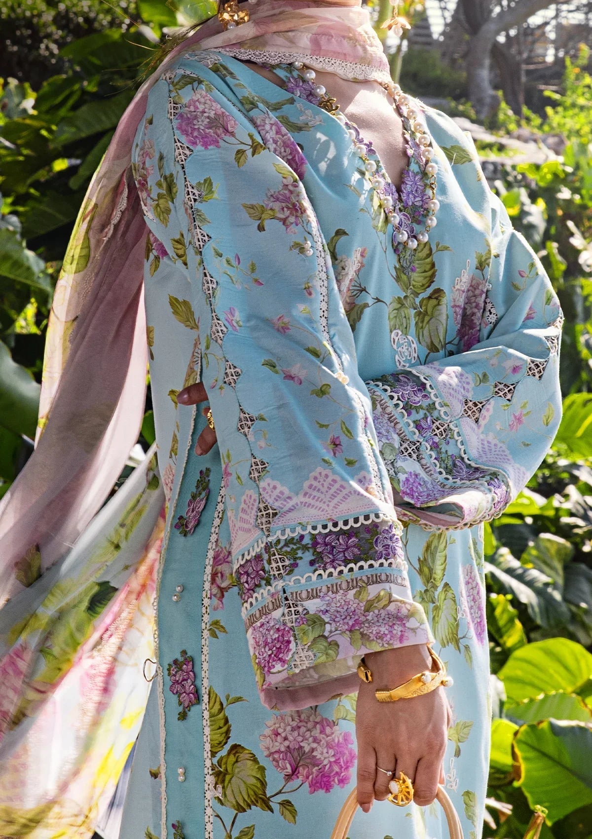 ELAF Signature Embroidered Lawn Unstitched 3Pc Suit ESL-05A STARLIT HARMONY