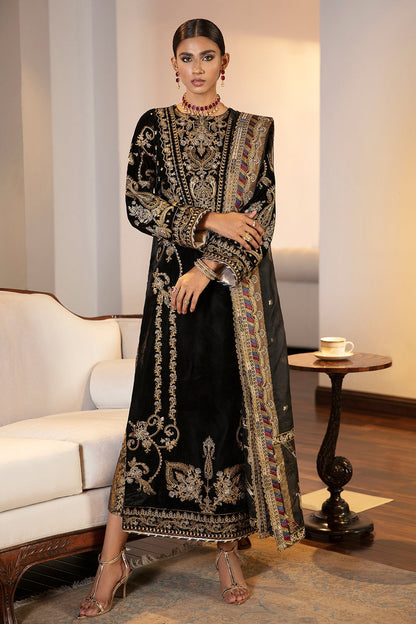 EMBROIDERED VELVET UF-42 - Riwayat-e-khas