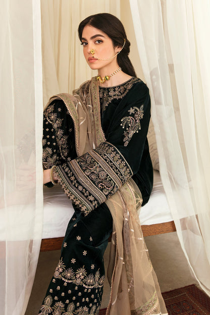 EMBROIDERED VELVET UF-249 - Riwayat-e-khas