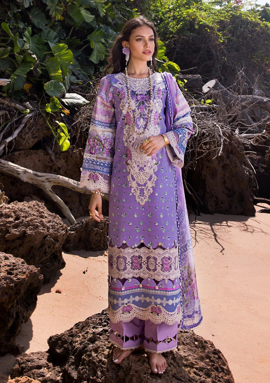 ELAF Signature Embroidered Lawn Unstitched 3Pc Suit ESL-04A MADEMOISELLE