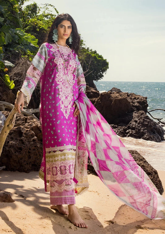 ELAF Signature Embroidered Lawn Unstitched 3Pc Suit ESL-04B ENCHANTMENT