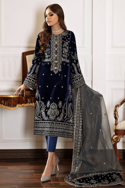 EMBROIDERED VELVET UF 41 - Riwayat-e-khas