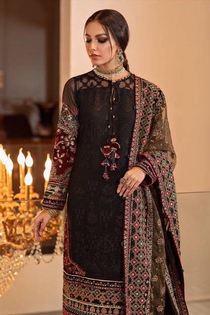 BAROQUE-EMBROIDERED CHIFFON CH09-04 - Riwayat-e-khas