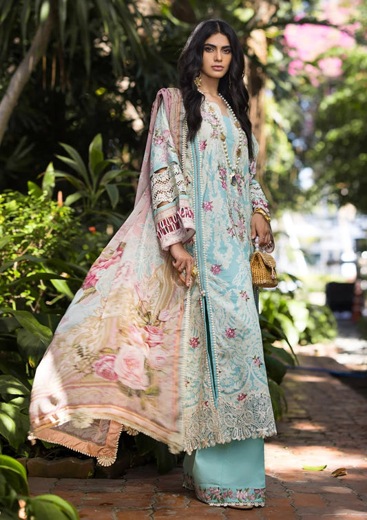 ELAF Signature Embroidered Lawn Unstitched 3Pc Suit ESL-02B PEARLY ESSENCE