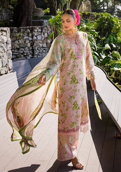 ELAF Signature Embroidered Lawn Unstitched 3Pc Suit ESL-05B DELIGHT DRAPE