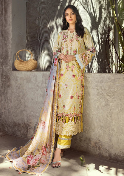 ELAF Signature Embroidered Lawn Unstitched 3Pc Suit ESL-02A PIXIE DUST