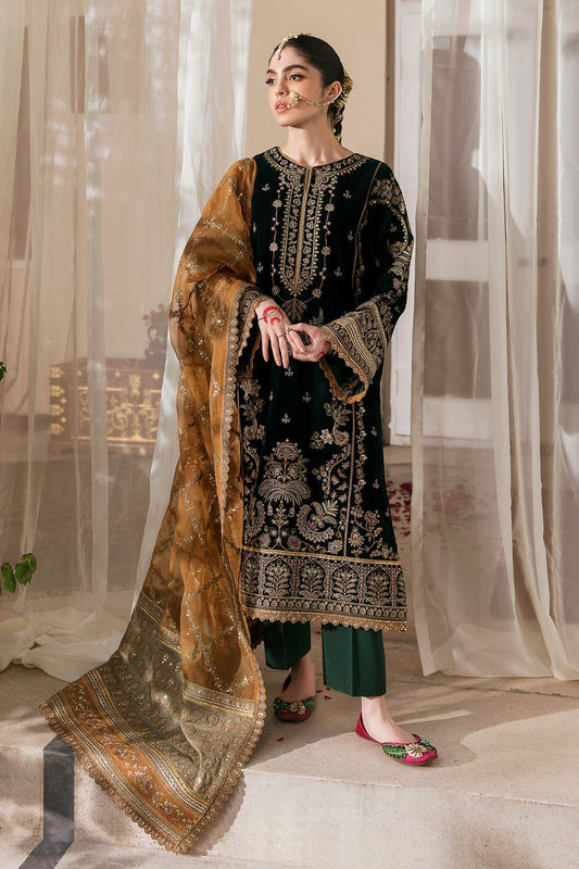 EMBROIDERED VELVET UF-255 - Riwayat-e-khas