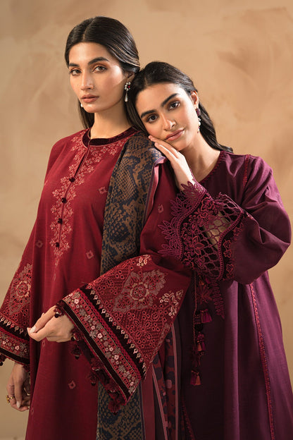 BAROQUE-EMBROIDERED SLUB KHADDAR UF-477 - Riwayat-e-khas