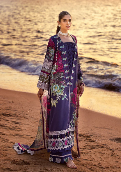 ELAF Signature Embroidered Lawn Unstitched 3Pc Suit ESL-08A SINCLAIR