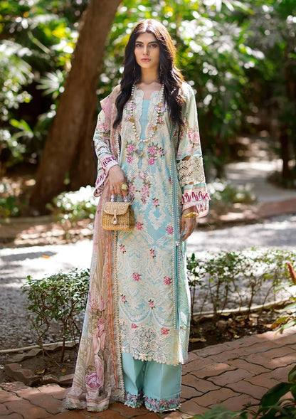 ELAF Signature Embroidered Lawn Unstitched 3Pc Suit ESL-02B PEARLY ESSENCE