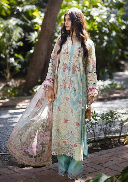 ELAF Signature Embroidered Lawn Unstitched 3Pc Suit ESL-02B PEARLY ESSENCE