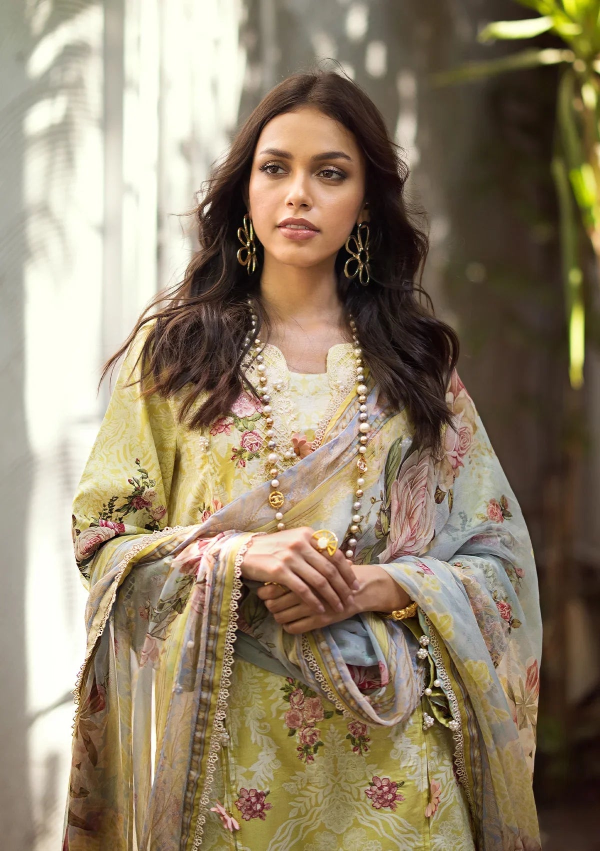 ELAF Signature Embroidered Lawn Unstitched 3Pc Suit ESL-02A PIXIE DUST