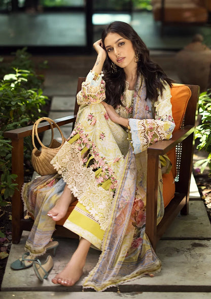 ELAF Signature Embroidered Lawn Unstitched 3Pc Suit ESL-02A PIXIE DUST