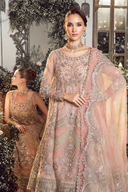 MARIA.B-MBROIDERED | Pastel Pink BD-2706 - Riwayat-e-khas