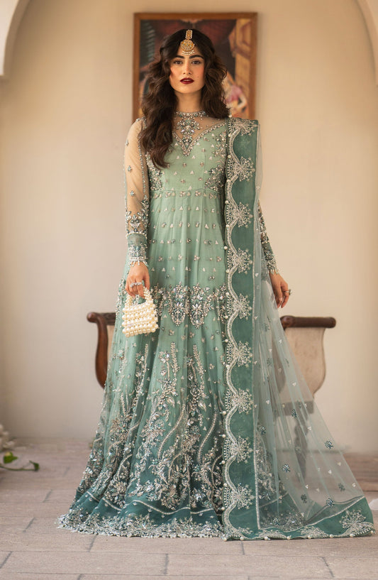 Zarin by Eleshia Embroidered Net 3Pc Suit D-01 Zarela - Riwayat-e-khas