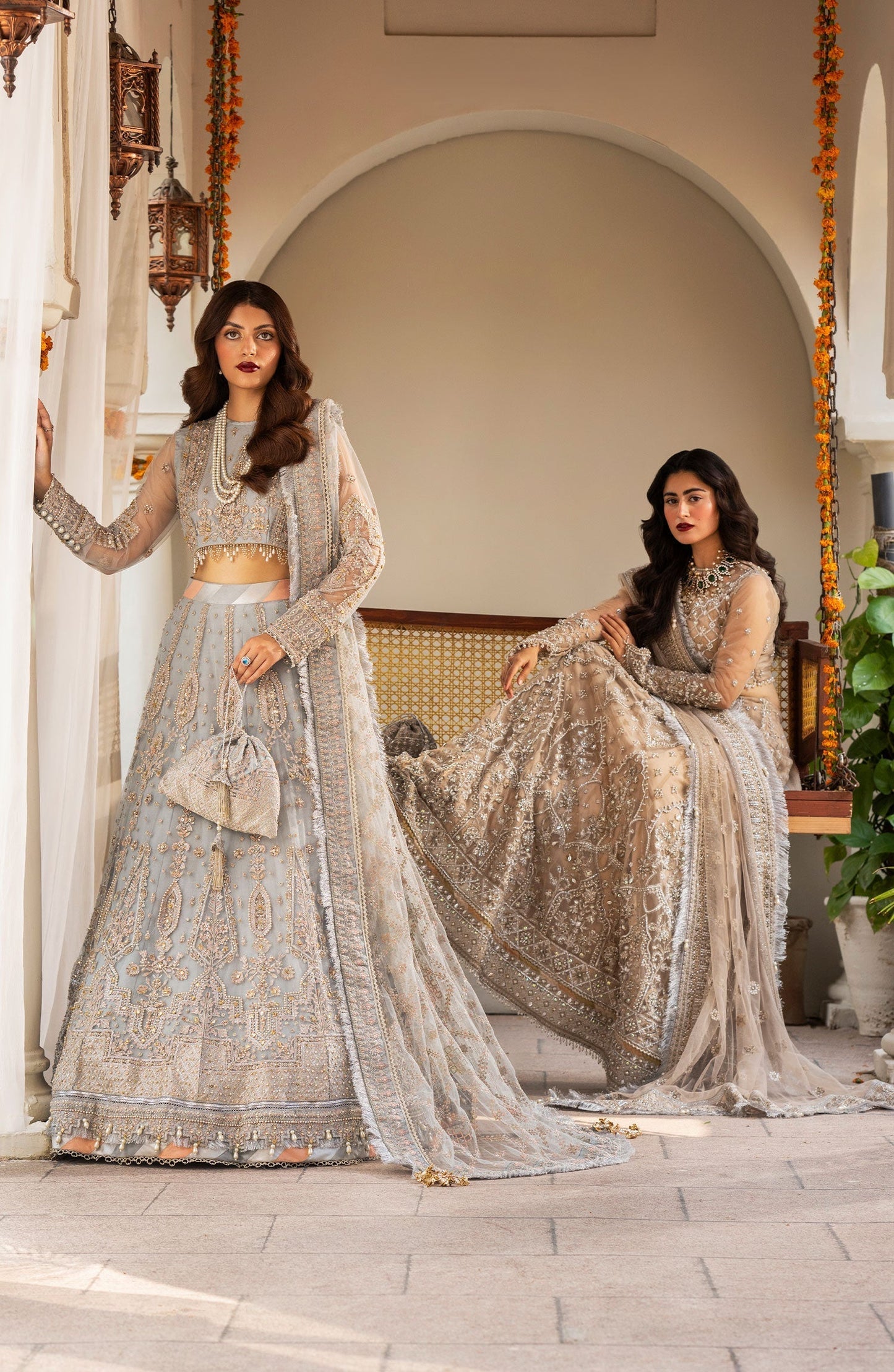 Zarin by Eleshia Embroidered Net 3Pc Suit D-04 Nerisa - Riwayat-e-khas