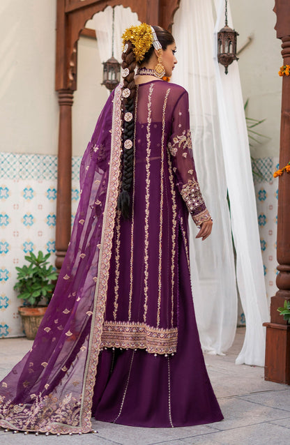 Zarin by Eleshia Embroidered Bamber 3Pc Suit D-07 Medea - Riwayat-e-khas