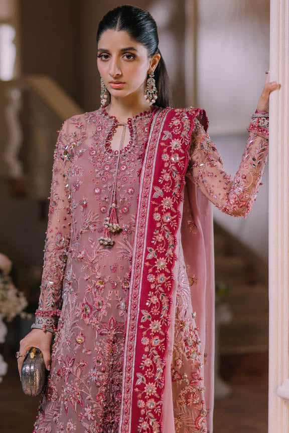 ELAN Wedding Festive Embroidered Organza 3Pc Suit EC2-23-01 - Riwayat-e-khas