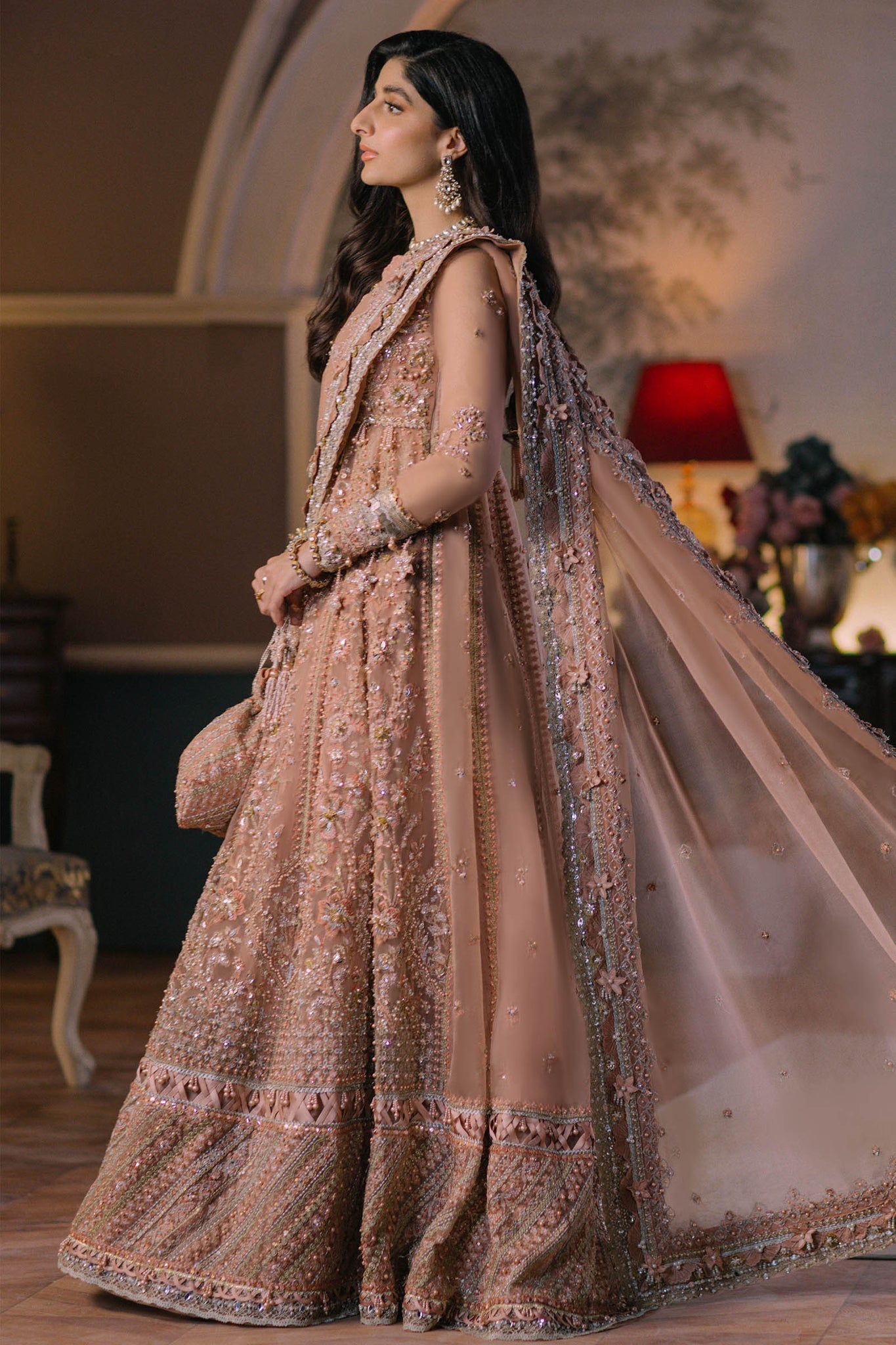 ELAN Wedding Festive Embroidered Organza 3Pc Suit EC2-23-07 - Riwayat-e-khas