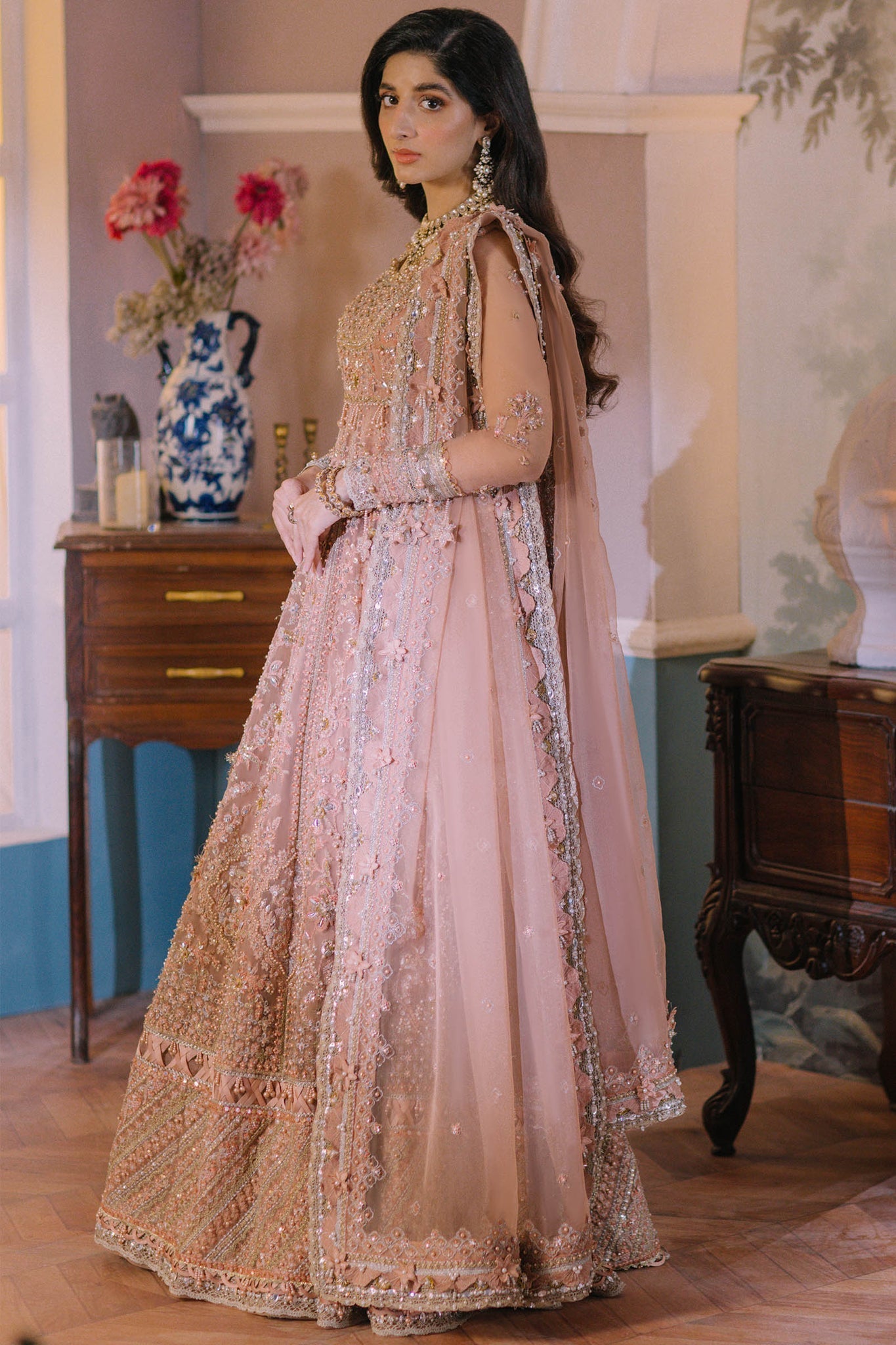 ELAN Wedding Festive Embroidered Organza 3Pc Suit EC2-23-07 - Riwayat-e-khas