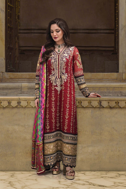 Sable Vogue Embroidered Net 4 Piece Suit FC-04-23 - Riwayat-e-khas