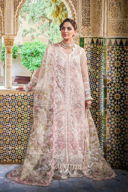 Sable Vogue Embroidered Organza 4 Piece Suit FC-07-23 - Riwayat-e-khas