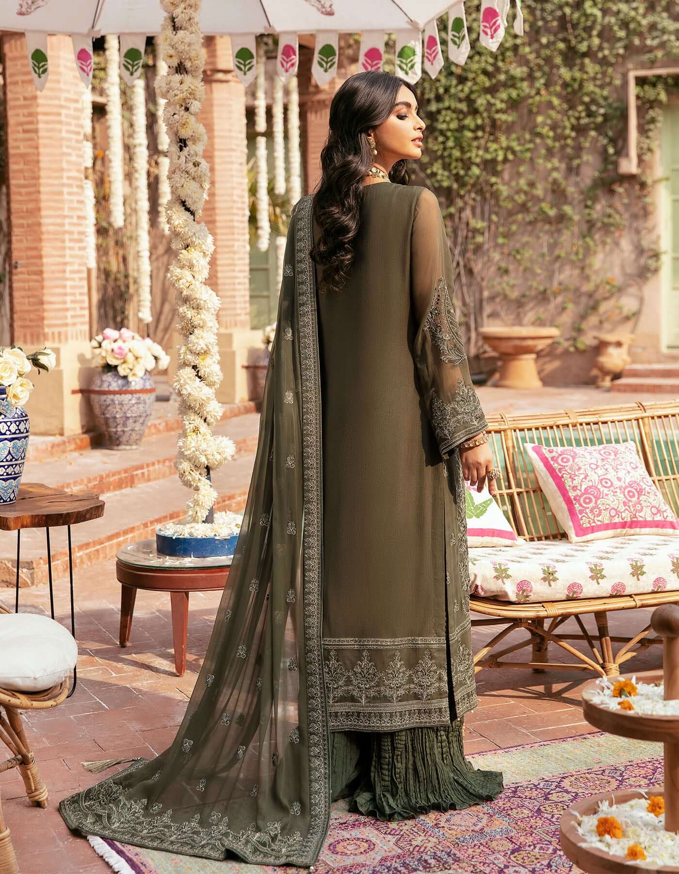 SIFA Crinkle Chiffon Embroidered 3Pc Suit - GHAZAL - Riwayat-e-khas