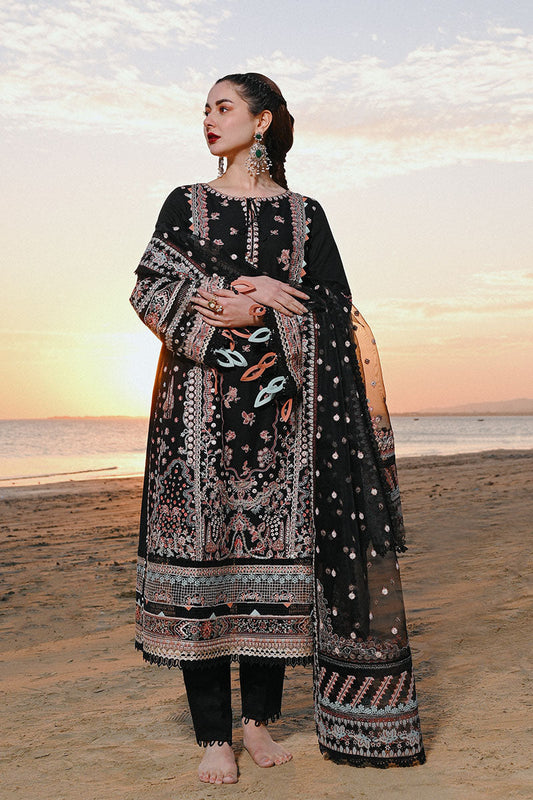 Qalamkar - SAAHIL LUXURY LAWN’23 - SP-11 HUMA - TC-314 - Riwayat-e-khas