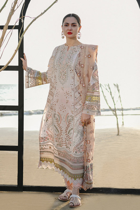 Qalamkar - SAAHIL LUXURY LAWN’23 - SP-14 BRIA - TC-357 - Riwayat-e-khas