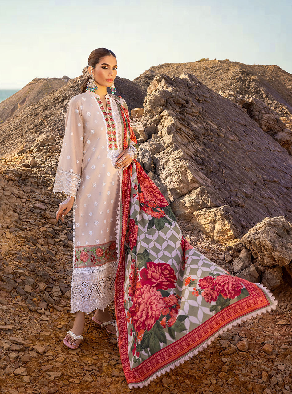 Zainab Chottani - Luxury Chikankari '23 Lawn Collection - DURNAZ 4B - TC-344 - Riwayat-e-khas