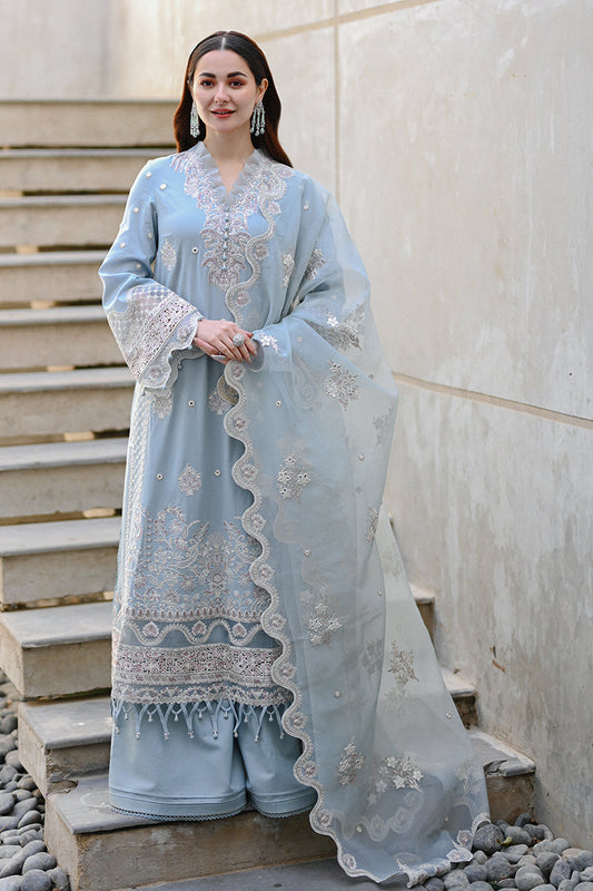 Qalamkar - SAAHIL LUXURY LAWN’23 - SP-04 AAIMA - TC-336 - Riwayat-e-khas